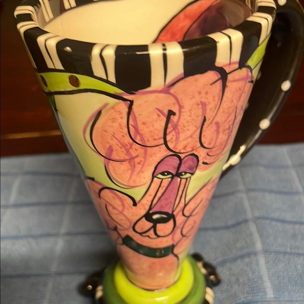 Colorful Poodle Ceramic Mug